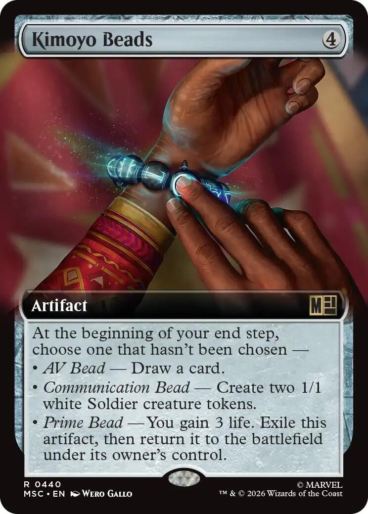 Image for Kimoyo Beads (Extended Art) (440) (Commander: Marvel Super Heroes) (MSC) - Magic: The Gathering