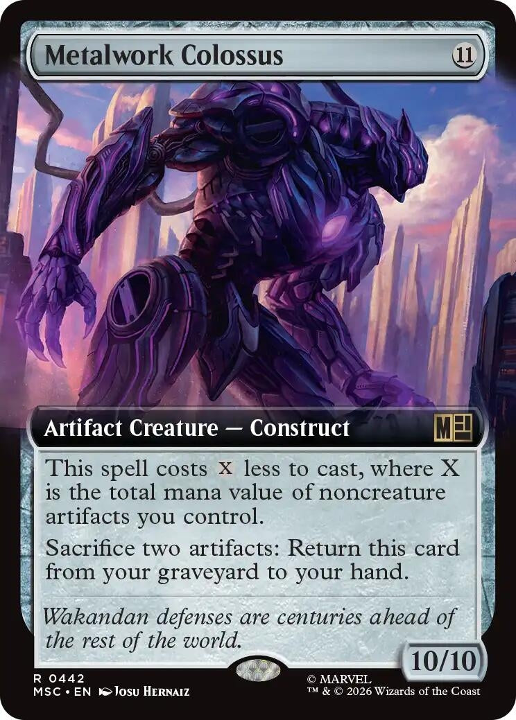 Image for Metalwork Colossus (Extended Art) (442) (Commander: Marvel Super Heroes) (MSC) - Magic: The Gathering