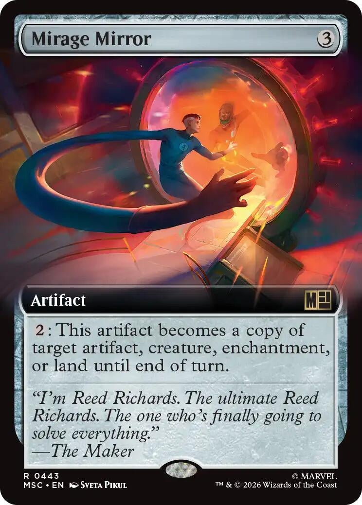 Image for Mirage Mirror (Extended Art) (443) (Commander: Marvel Super Heroes) (MSC) - Magic: The Gathering