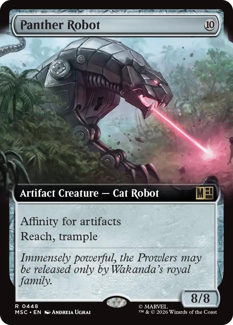 Image for Panther Robot (Extended Art) (448) (Commander: Marvel Super Heroes) (MSC) - Magic: The Gathering