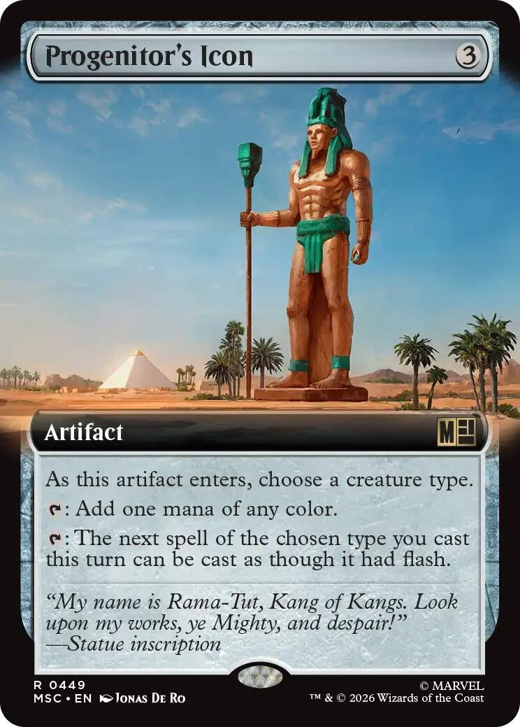 Image for Progenitor's Icon (Extended Art) (449) (Commander: Marvel Super Heroes) (MSC) - Magic: The Gathering