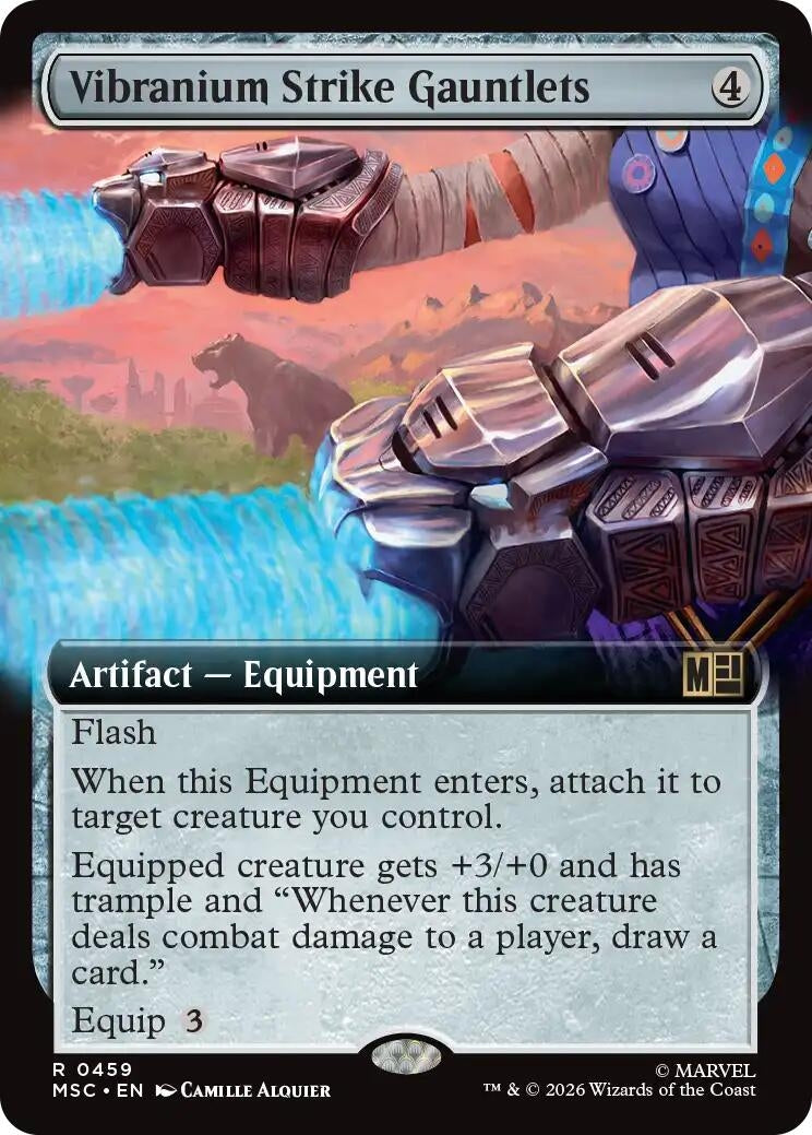 Image for Vibranium Strike Gauntlets (Extended Art) (459) (Commander: Marvel Super Heroes) (MSC) - Magic: The Gathering
