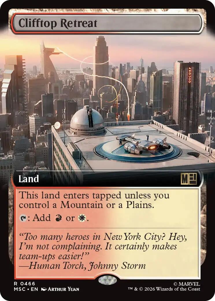 Image for Clifftop Retreat (Extended Art) (466) (Commander: Marvel Super Heroes) (MSC) - Magic: The Gathering