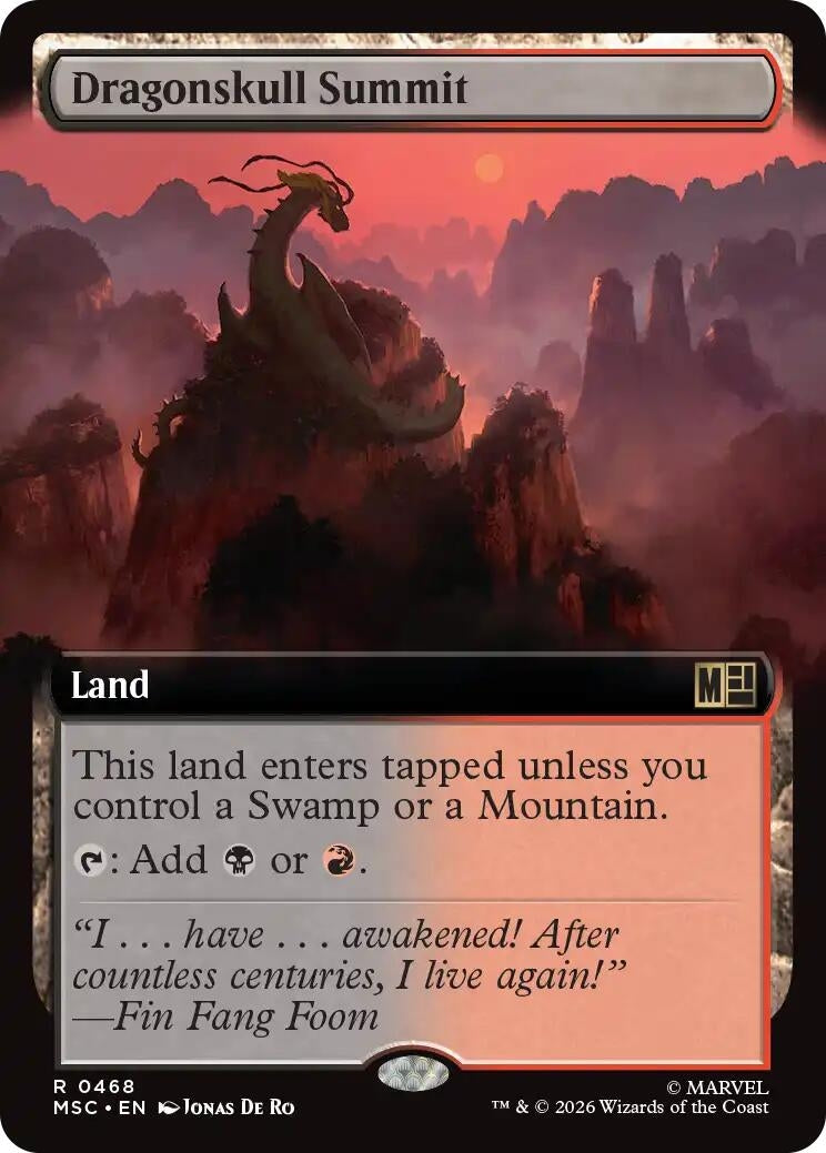 Image for Dragonskull Summit (Extended Art) (468) (Commander: Marvel Super Heroes) (MSC) - Magic: The Gathering