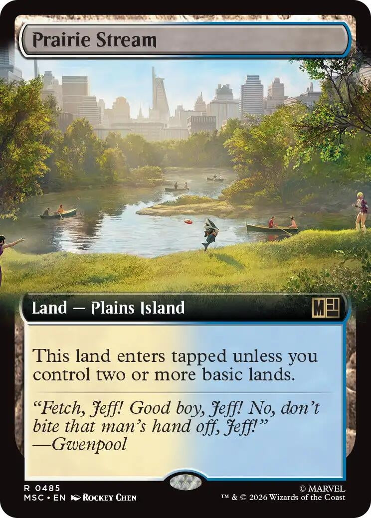 Image for Prairie Stream (Extended Art) (485) (Commander: Marvel Super Heroes) (MSC) - Magic: The Gathering
