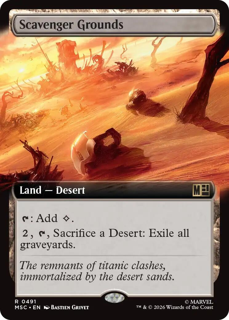 Image for Scavenger Grounds (Extended Art) (491) (Commander: Marvel Super Heroes) (MSC) - Magic: The Gathering