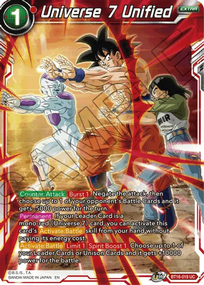 Universe 7 Unified (BT16-019) [Realm of the Gods] | Red Riot Games CA