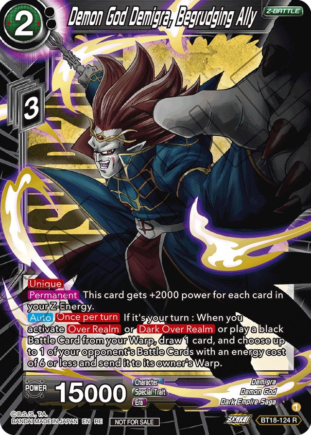Demon God Demigra, Begrudging Ally (Championship 2022) (BT18-124) [Promotion Cards] | Red Riot Games CA