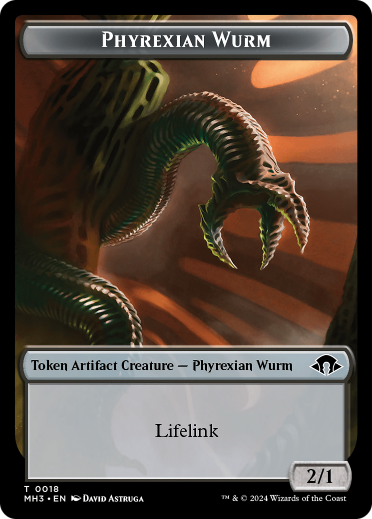 Servo // Phyrexian Wurm (0018) Double-Sided Token [Modern Horizons 3 Tokens] | Red Riot Games CA