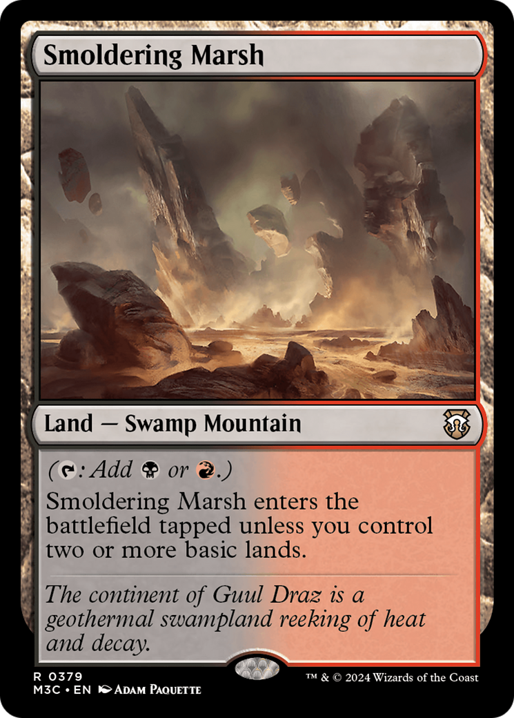 Smoldering Marsh [Modern Horizons 3 Commander] | Red Riot Games CA