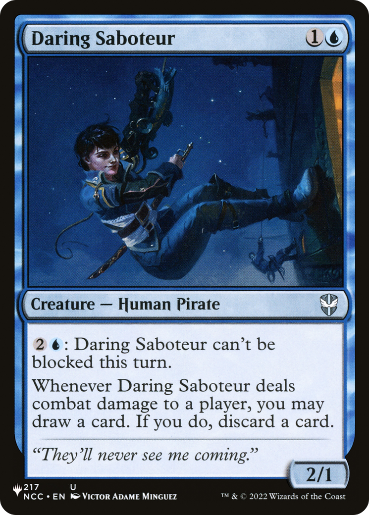 Daring Saboteur [The List Reprints] | Red Riot Games CA