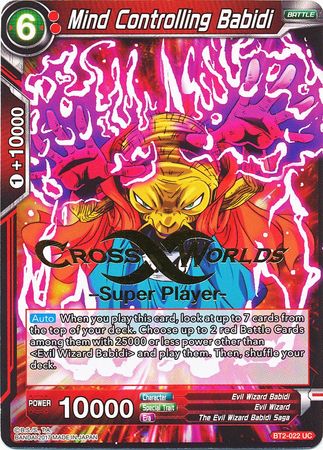 Mind Controlling Babidi (Super Player Stamped) (BT2-022) [Tournament Promotion Cards] | Red Riot Games CA
