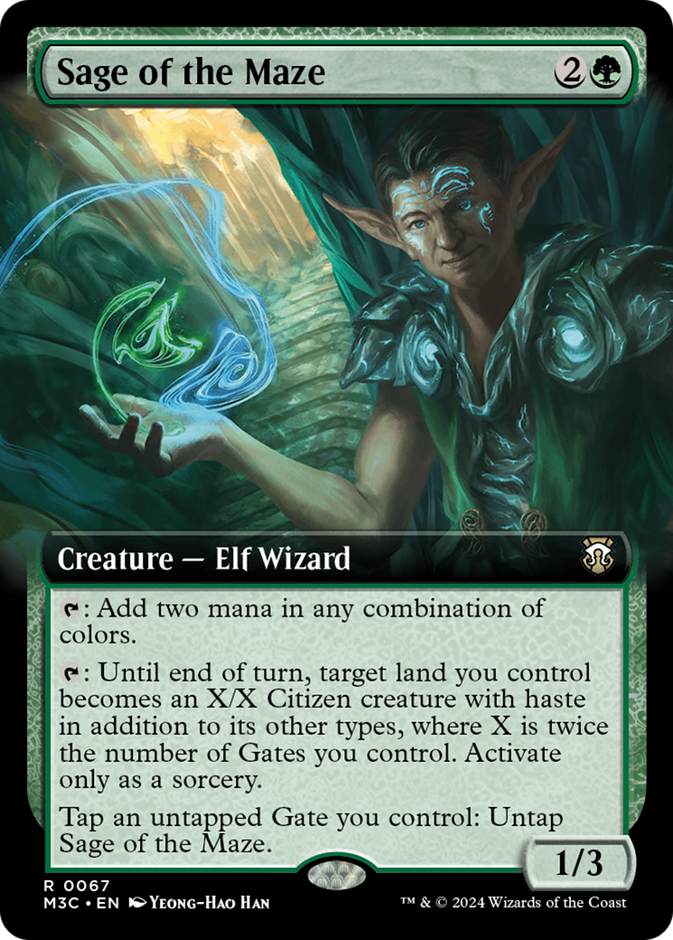 Sage of the Maze (Extended Art) [Modern Horizons 3 Commander] | Red Riot Games CA