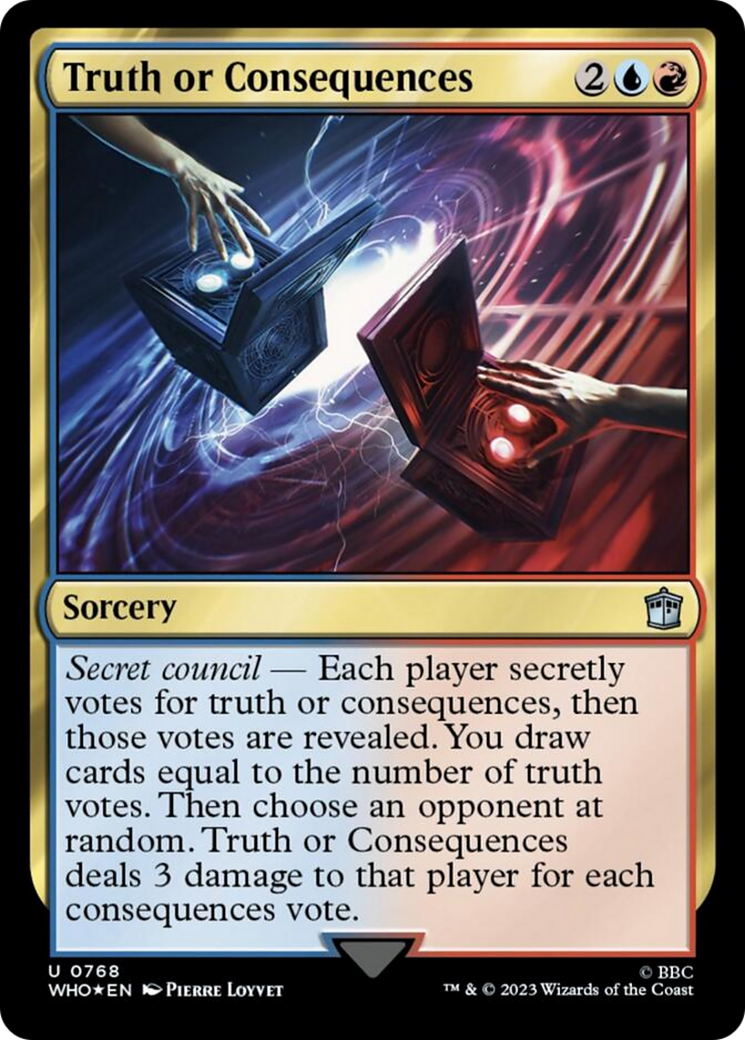 Truth or Consequences (Surge Foil) [Doctor Who] | Red Riot Games CA