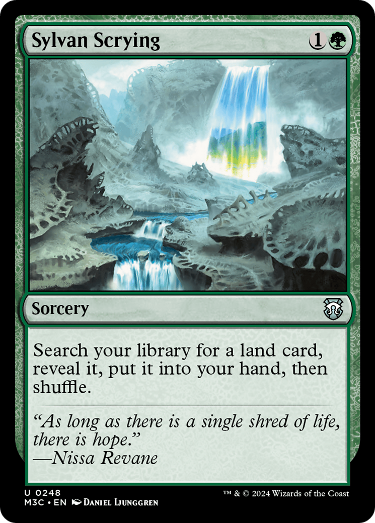 Sylvan Scrying (Ripple Foil) [Modern Horizons 3 Commander] | Red Riot Games CA