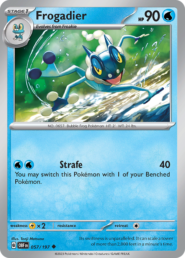 Frogadier (057/197) [Scarlet & Violet: Obsidian Flames] | Red Riot Games CA