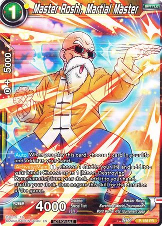 Master Roshi, Martial Master (Power Booster: World Martial Arts Tournament) (P-158) [Promotion Cards] | Red Riot Games CA