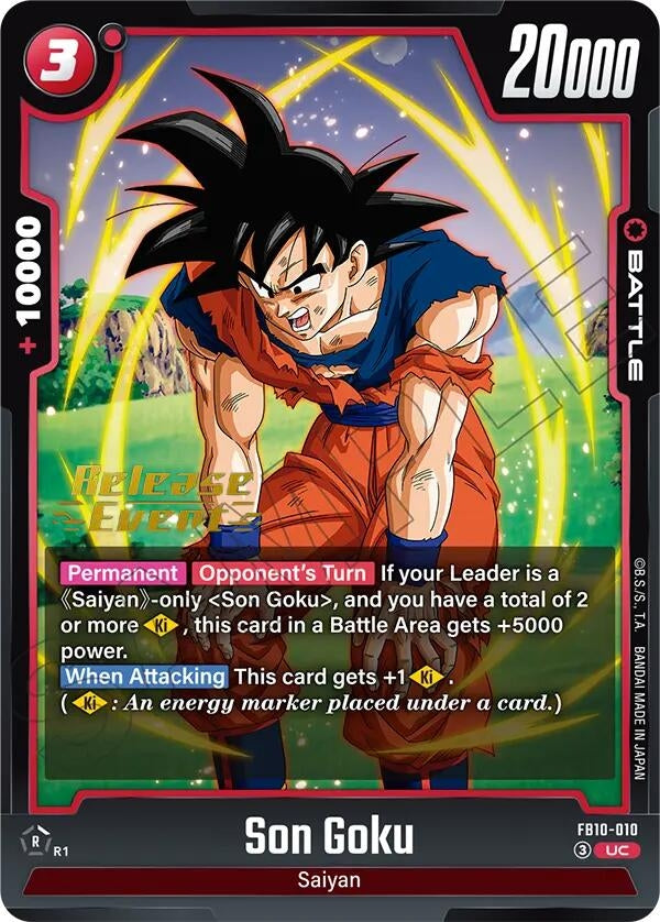 Image for Son Goku - FB10-010 (FB10-010) (Cross Force Release Event Cards) (FB10_PR) - Dragon Ball Super: Fusion World