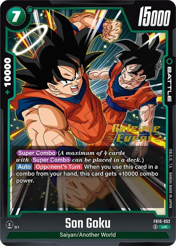 Image for Son Goku - FB10-052 (FB10-052) (Cross Force Release Event Cards) (FB10_PR) - Dragon Ball Super: Fusion World