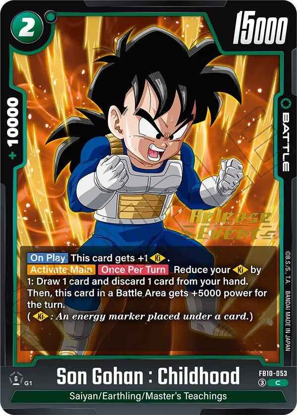 Image for Son Gohan : Childhood - FB10-053 (FB10-053) (Cross Force Release Event Cards) (FB10_PR) - Dragon Ball Super: Fusion World