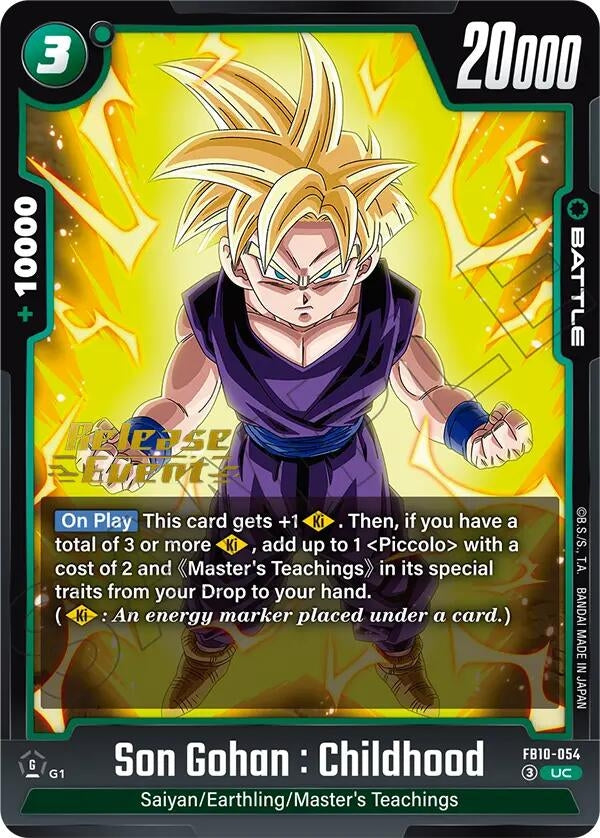 Image for Son Gohan : Childhood - FB10-054 (FB10-054) (Cross Force Release Event Cards) (FB10_PR) - Dragon Ball Super: Fusion World