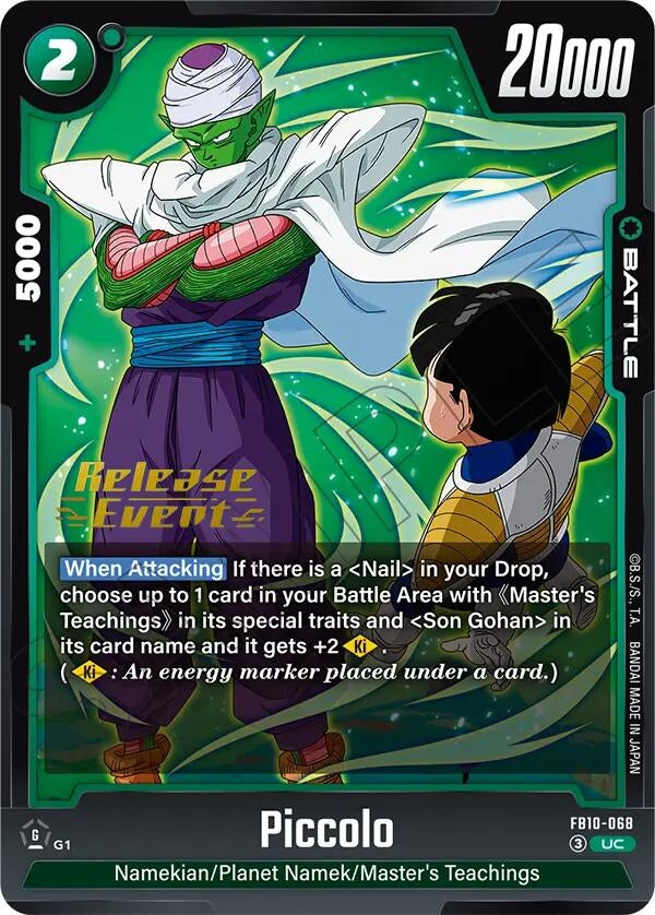 Image for Piccolo - FB10-068 (FB10-068) (Cross Force Release Event Cards) (FB10_PR) - Dragon Ball Super: Fusion World