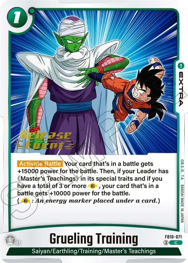 Image for Grueling Training (FB10-071) (Cross Force Release Event Cards) (FB10_PR) - Dragon Ball Super: Fusion World
