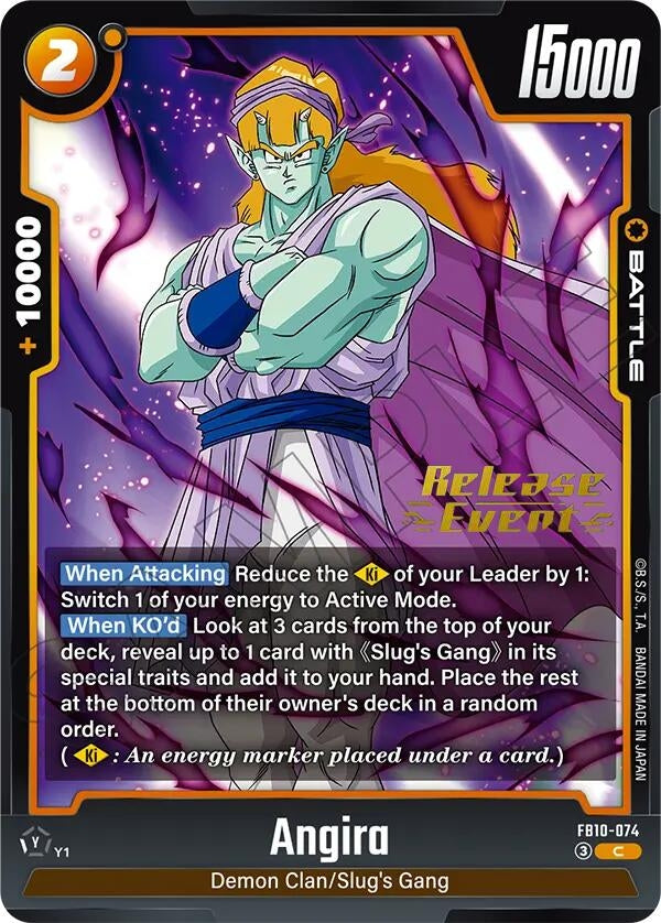 Image for Angira (FB10-074) (Cross Force Release Event Cards) (FB10_PR) - Dragon Ball Super: Fusion World