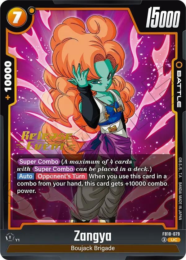 Image for Zangya - FB10-079 (FB10-079) (Cross Force Release Event Cards) (FB10_PR) - Dragon Ball Super: Fusion World