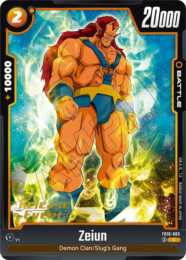 Image for Zeiun (FB10-083) (Cross Force Release Event Cards) (FB10_PR) - Dragon Ball Super: Fusion World