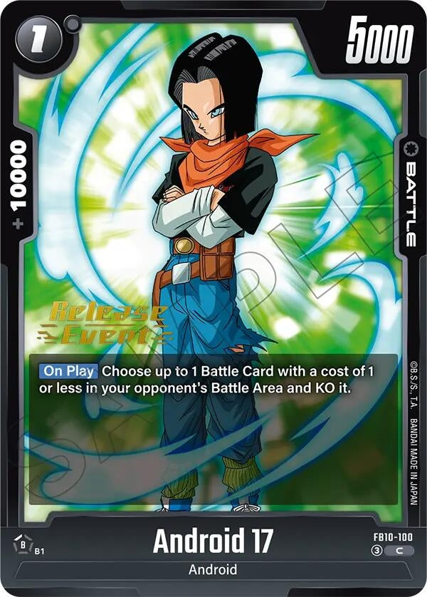 Image for Android 17 - FB10-100 (FB10-100) (Cross Force Release Event Cards) (FB10_PR) - Dragon Ball Super: Fusion World