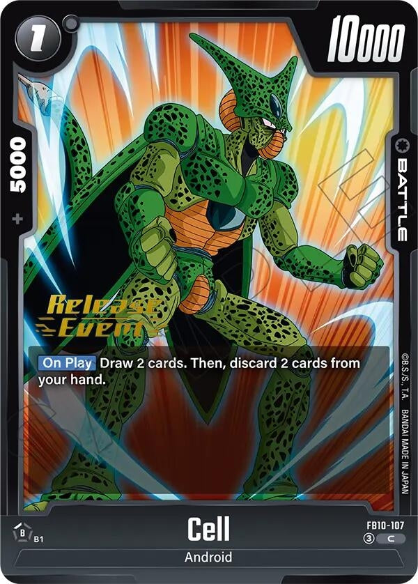 Image for Cell - FB10-107 (FB10-107) (Cross Force Release Event Cards) (FB10_PR) - Dragon Ball Super: Fusion World