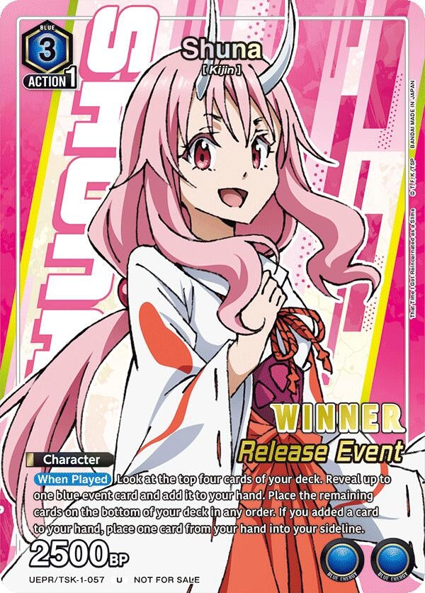 Image for Shuna (Release Event Winner) (UEPR/TSK-1-057) (UE20BT: That Time I Got Reincarnated as a Slime Release Event Cards) (UE20BT_RE) - Union Arena