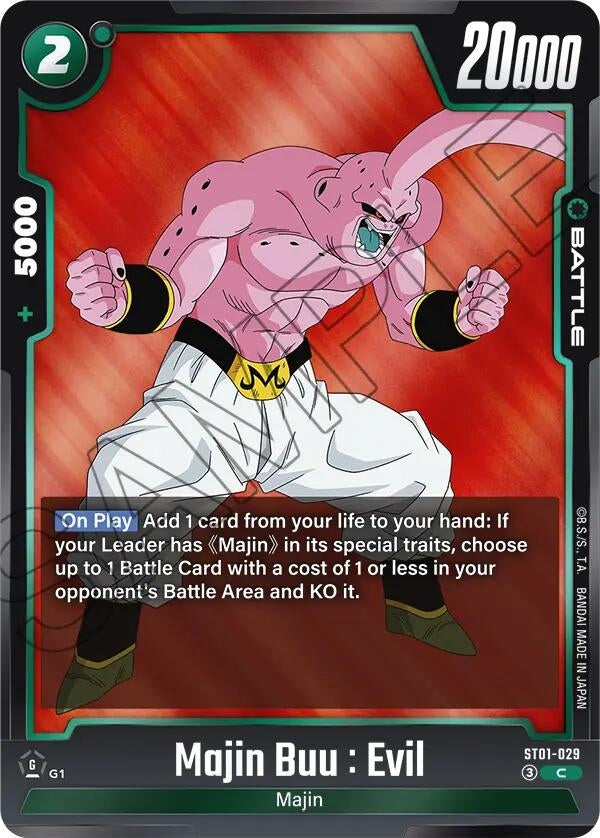 Image for Majin Buu : Evil - ST01-029 (ST01-029) (Story Booster 01) (ST01) - Dragon Ball Super: Fusion World
