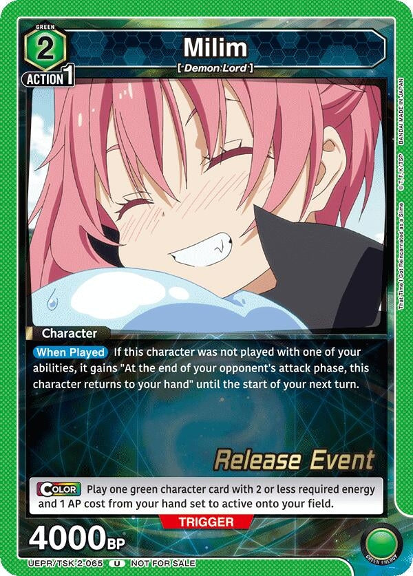 Image for Milim (065) (UEPR/TSK-2-065) (UE20BT: That Time I Got Reincarnated as a Slime Release Event Cards) (UE20BT_RE) - Union Arena