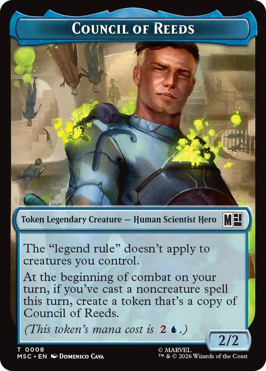 Image for Council of Reeds (008) // Construct (014) Double-Sided Token (8 // 14) (Commander: Marvel Super Heroes) (MSC) - Magic: The Gathering