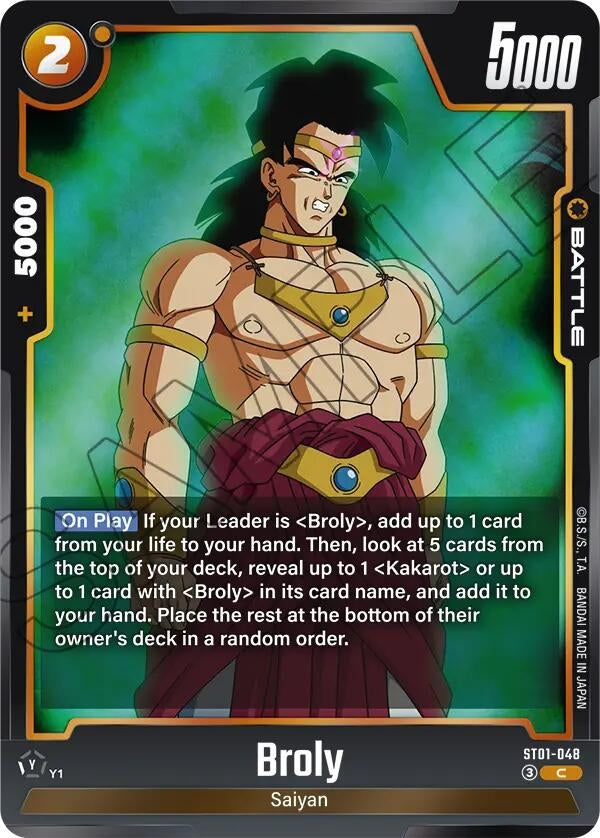 Image for Broly - ST01-048 (ST01-048) (Story Booster 01) (ST01) - Dragon Ball Super: Fusion World