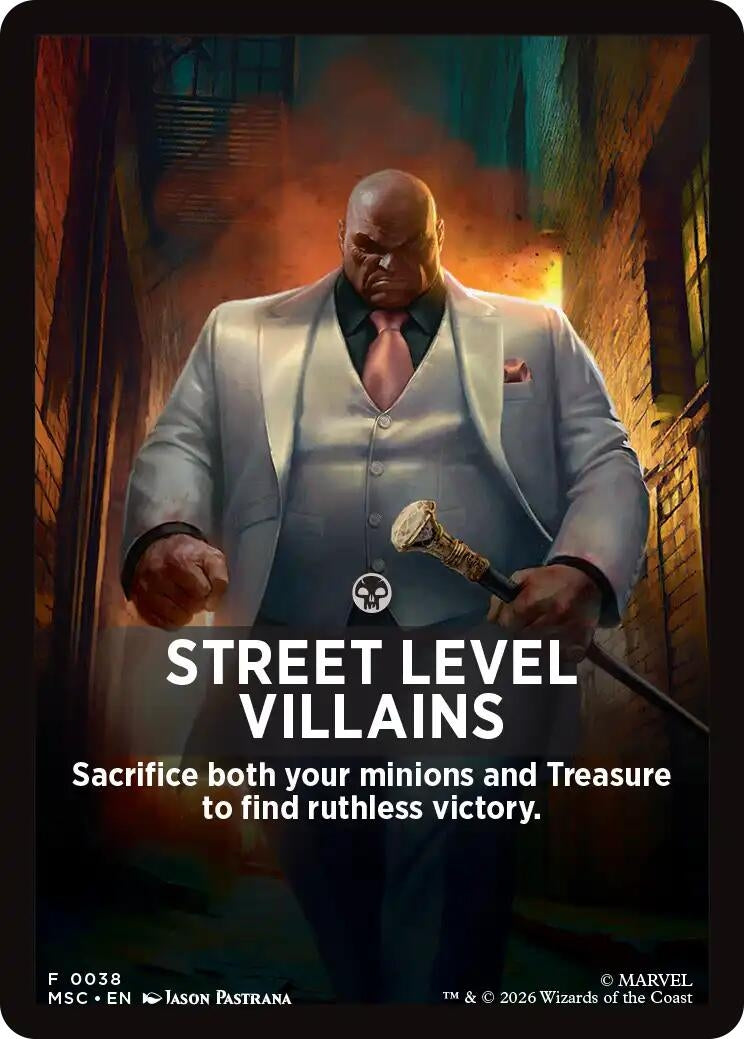 Image for Street Level Villains Theme Card (38) (Commander: Marvel Super Heroes) (MSC) - Magic: The Gathering