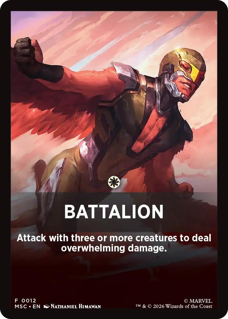 Image for Battalion Theme Card (12) (Commander: Marvel Super Heroes) (MSC) - Magic: The Gathering
