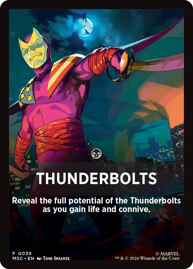 Image for Thunderbolts Theme Card (39) (Commander: Marvel Super Heroes) (MSC) - Magic: The Gathering
