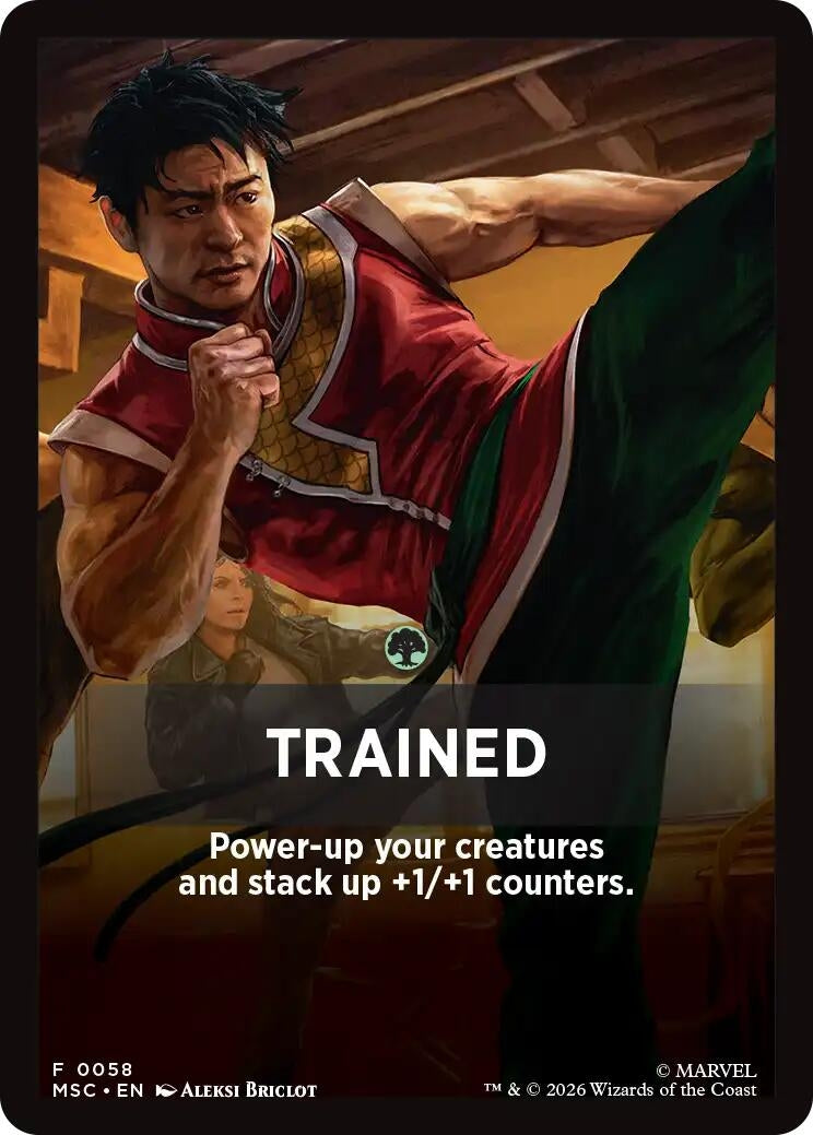 Image for Trained Theme Card (58) (Commander: Marvel Super Heroes) (MSC) - Magic: The Gathering