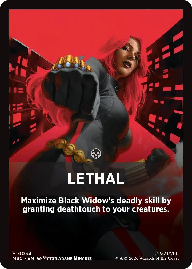 Image for Lethal Theme Card (34) (Commander: Marvel Super Heroes) (MSC) - Magic: The Gathering