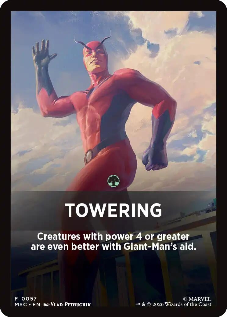 Image for Towering Theme Card (57) (Commander: Marvel Super Heroes) (MSC) - Magic: The Gathering