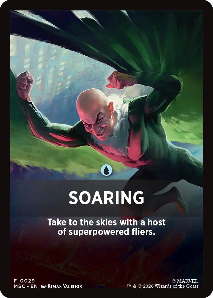 Image for Soaring Theme Card (29) (Commander: Marvel Super Heroes) (MSC) - Magic: The Gathering