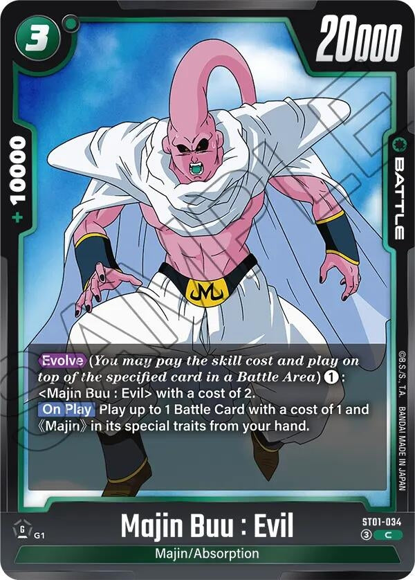 Image for Majin Buu : Evil - ST01-034 (ST01-034) (Story Booster 01) (ST01) - Dragon Ball Super: Fusion World