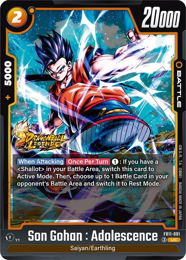Image for Son Gohan : Adolescence - FB11-091 (FB11-091) (Brightness of Hope) (FB11) - Dragon Ball Super: Fusion World