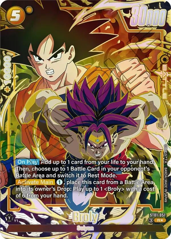 Image for Broly - ST01-051 (Alternate Art) (ST01-051) (Story Booster 01) (ST01) - Dragon Ball Super: Fusion World