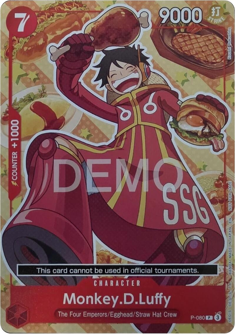 Image for Monkey.D.Luffy - P-080 (P-080) (One Piece Demo Deck Cards) (OP-DD) - One Piece Card Game