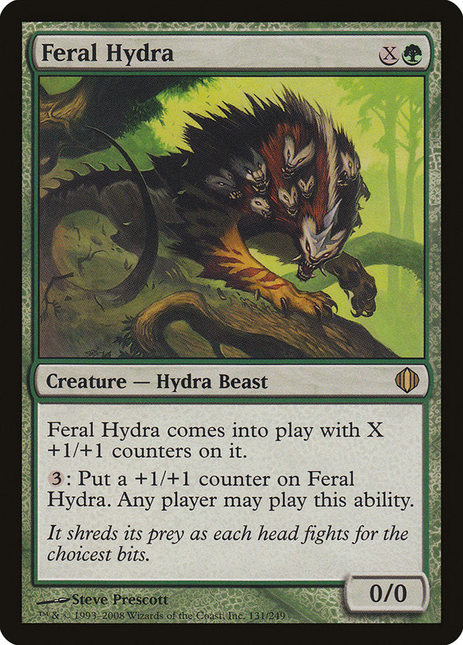 Feral Hydra (Oversized) [Oversize Cards] | Red Riot Games CA