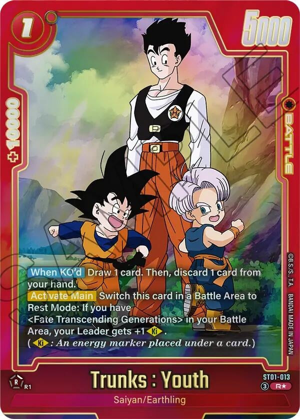 Image for Trunks : Youth - ST01-013 (Alternate Art) (ST01-013) (Story Booster 01) (ST01) - Dragon Ball Super: Fusion World